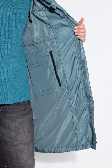 Ulla Popken 851842 Steppelt kabát Khaki - Kabátok - Női plus size kabátok