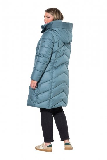 Ulla Popken 851842 Steppelt kabát Khaki - Kabátok - Női plus size kabátok