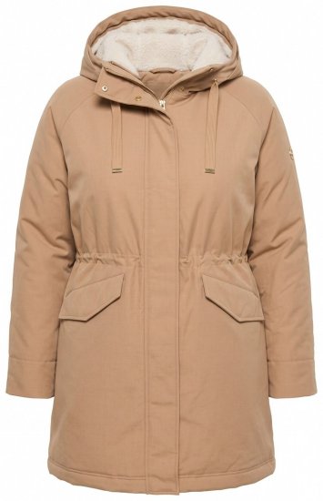 Ulla Popken 852028 Parka Bézs - Kabátok - Női plus size kabátok