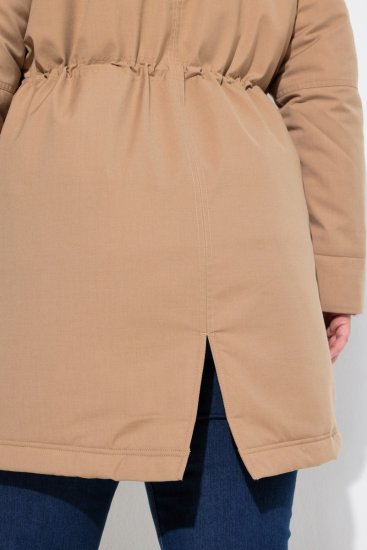 Ulla Popken 852028 Parka Bézs - Kabátok - Női plus size kabátok