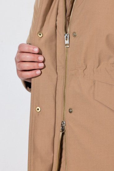 Ulla Popken 852028 Parka Bézs - Kabátok - Női plus size kabátok