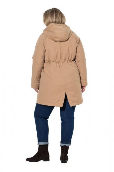 Ulla Popken 852028 Parka Bézs - Kabátok - Női plus size kabátok