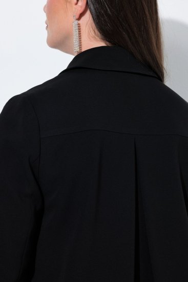 Ulla Popken 852167 Ingalléros blézer Fekete - Blézerek - Blézerek plus size méretben nőknek