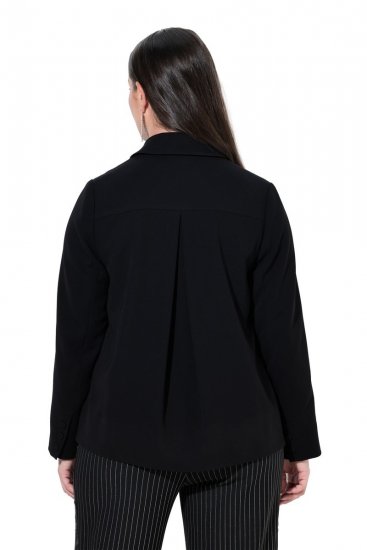 Ulla Popken 852167 Ingalléros blézer Fekete - Blézerek - Blézerek plus size méretben nőknek