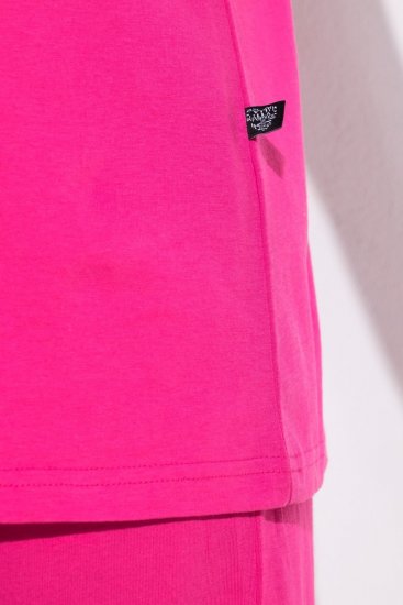 Ulla Popken 852747 Hosszú ujjú pizsamafelső Rózsaszín - Pizsama/Loungewear - 