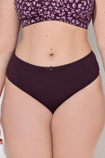 Ulla Popken 852758 Mintás tangák 5 db Szilva - Alsók - 