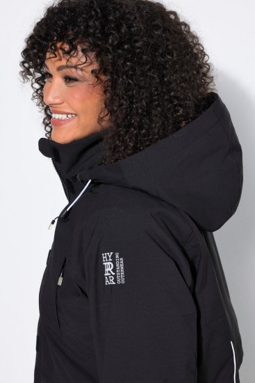 Ulla Popken 852901 Funkcionális kabát Fekete - Kabátok - Női plus size kabátok