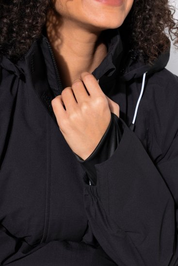 Ulla Popken 852901 Funkcionális kabát Fekete - Kabátok - Női plus size kabátok