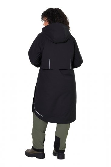Ulla Popken 852901 Funkcionális kabát Fekete - Kabátok - Női plus size kabátok