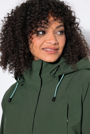 Ulla Popken 852901 Funkcionális kabát Olívazöld - Kabátok - Női plus size kabátok