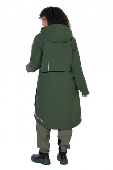 Ulla Popken 852901 Funkcionális kabát Olívazöld - Kabátok - Női plus size kabátok