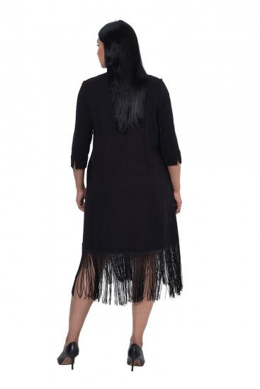 Ulla Popken 852937 Jersey ruha Fekete - Jersey ruhák - 