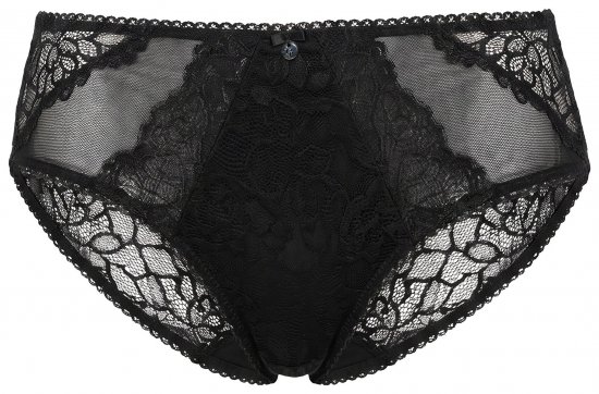 Ulla Popken 853040 Női boxeralsók csipkével Fekete - Alsók - 
