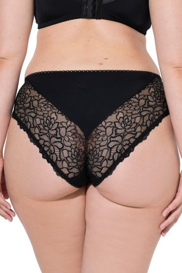 Ulla Popken 853040 Női boxeralsók csipkével Fekete - Alsók - 