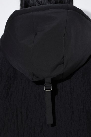 Ulla Popken 853351 Vízálló bélelt Sympatex kapucnis kabát Fekete - Dzsekik - Nagy méretű női dzsekik
