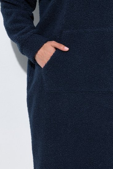 Ulla Popken 853353 Otthoni ruha kapucnival Sötétkék - Pizsama/Loungewear - 