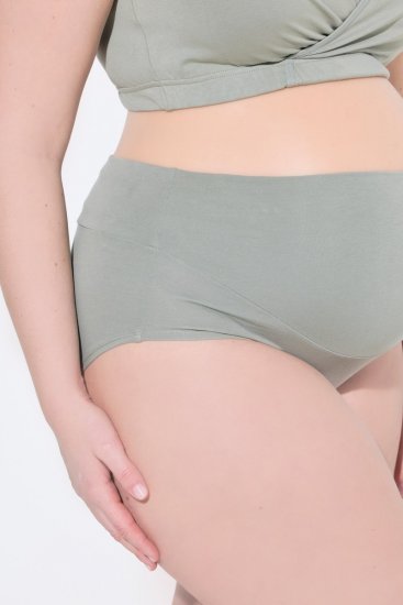 Ulla Popken 853611 Kismama alsók Szürkészöld - Alsók - 