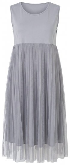 Ulla Popken 853879 A-vonalú midiruha Szürke - Midi ruhák - Női midiruhák nagy méretben