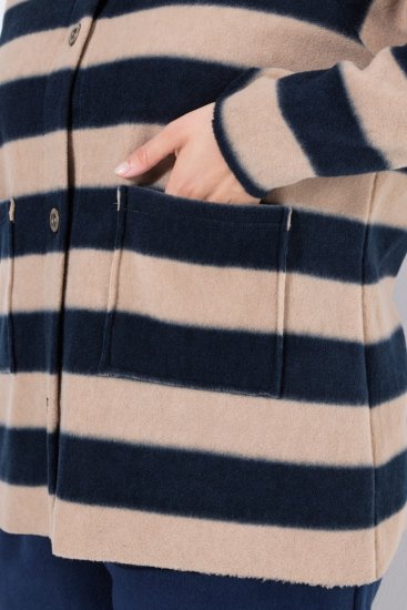 Ulla Popken 854366 Polárdzseki Világosbarna - Dzsekik - Nagy méretű női dzsekik