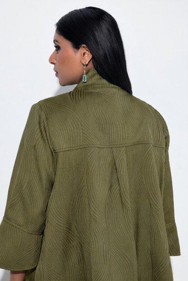 Ulla Popken 855125 Kabátka Khaki - Dzsekik - Nagy méretű női dzsekik