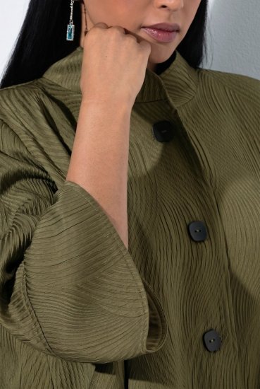 Ulla Popken 855125 Kabátka Khaki - Dzsekik - Nagy méretű női dzsekik