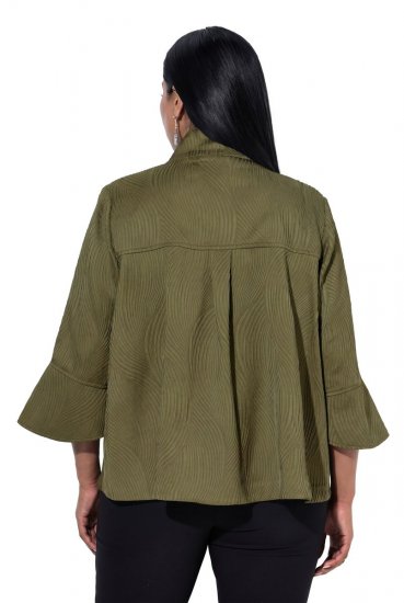 Ulla Popken 855125 Kabátka Khaki - Dzsekik - Nagy méretű női dzsekik