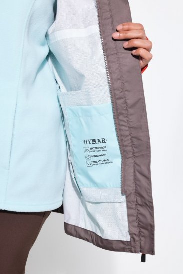 Ulla Popken 855313 Parka Taupe - Kabátok - Női plus size kabátok