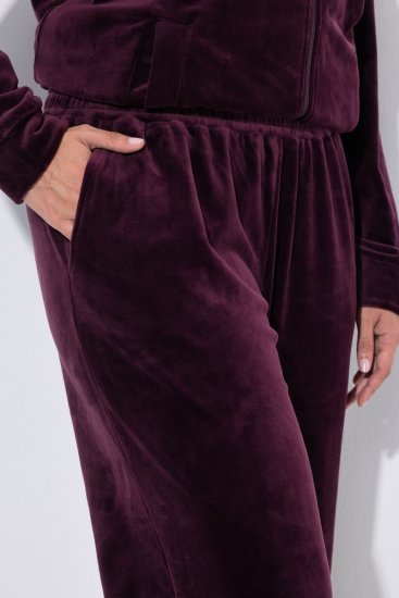 Ulla Popken 856119 Otthoni nadrág Szilva - Pizsama/Loungewear - 