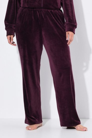 Ulla Popken 856119 Otthoni nadrág Szilva - Pizsama/Loungewear - 