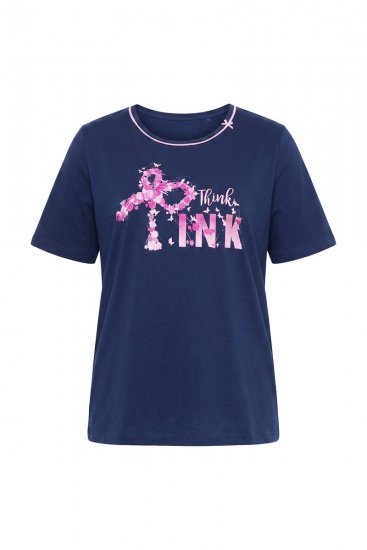 Ulla Popken 856141 Hosszú ujjú pizsama Sötétkék - Pizsama/Loungewear - 