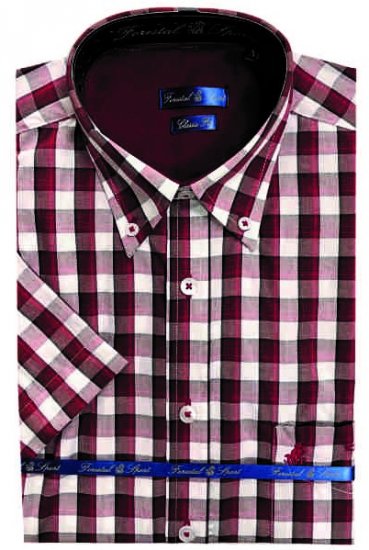 Forestal 901222E Check Shirt Red - Ingek - Ingek 2XL-10XL