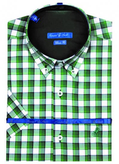 Forestal 901222E Check Shirt Green - Ingek - Ingek 2XL-10XL