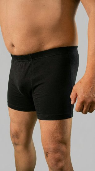 20 Nodi 978 Stretch Cotton Boxer with Internal Elastic Band Black - Boxeralsó - Boxeralsó 2XL-12XL