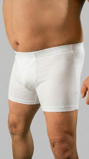 20 Nodi 978 Stretch Cotton Boxer with Internal Elastic Band White - Boxeralsó - Boxeralsó 2XL-12XL