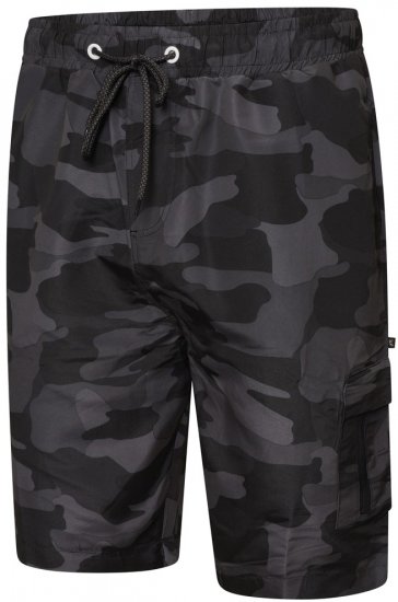Kam Jeans 3010 camo print fürdőnadrág sötétszürke - Alsónemű & strandruhák - Nagyméretű Alsónemű 2XL-8XL