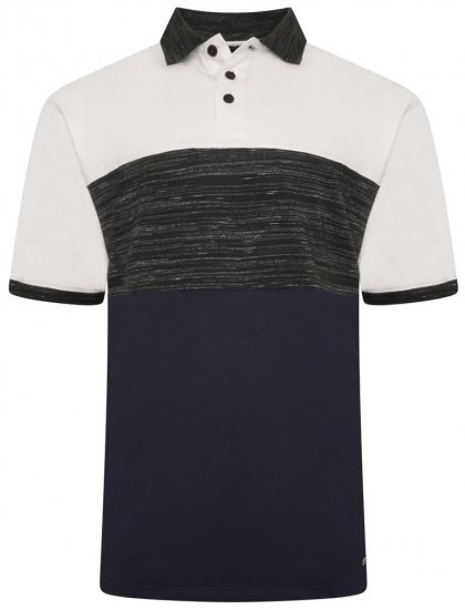 Kam Jeans 5484 Cut & Saw Inject Polo Shirt Charcoal - Pólóingek - Galléros Pólók 2XL-8XL - Pólóingek 2XL-8XL