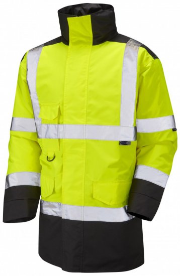 Leo Tawstock Warm Quilted Anorak Hi-Vis Yellow/Black - Munkaruha - Nagyméretű Munkaruha 3XL-6XL