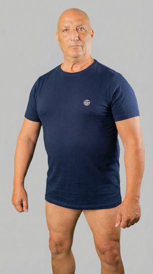 20 Nodi Mezzogiorno Sports T-Shirt Navy - Pólók - Nagyméretű pólók - 2XL-14XL