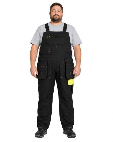 Adamo 109100 Kantáros Nadrág Fekete - Munkaruha - Nagyméretű Munkaruha 3XL-6XL