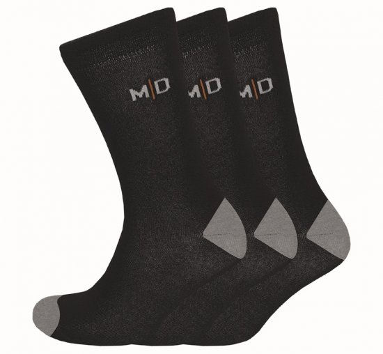 Motley Denim Alex Socks 3-Pack Black - Alsónemű & strandruhák - Nagyméretű Alsónemű 2XL-8XL