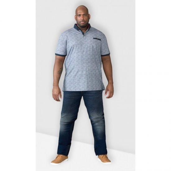 D555 Ambrose Tapered Fit Stretch Jeans Dark Blue TALL SIZES - FÉRFIRUHÁZAT MT-6XLT - TALL-méretek