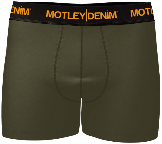 Motley Denim Amsterdam Boxershorts Dark Khaki 2-pack - Alsónemű & strandruhák - Nagyméretű Alsónemű 2XL-8XL