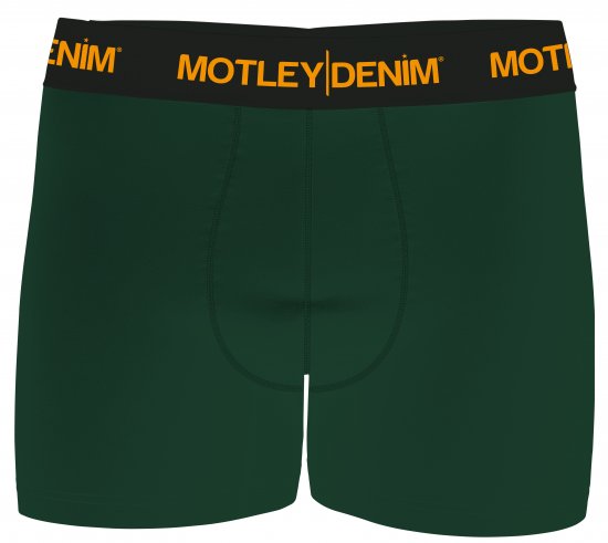 Motley Denim Amsterdam Boxershorts Racing Green 2-pack - Alsónemű & strandruhák - Nagyméretű Alsónemű 2XL-8XL