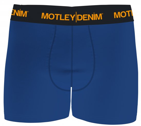 Motley Denim Amsterdam Boxershorts Royal Blue 2-pack - Alsónemű & strandruhák - Nagyméretű Alsónemű 2XL-8XL