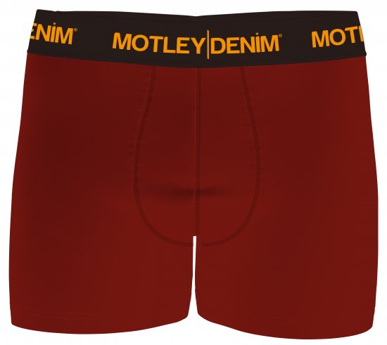 Motley Denim Amsterdam Boxershorts Red 2-pack - Alsónemű & strandruhák - Nagyméretű Alsónemű 2XL-8XL