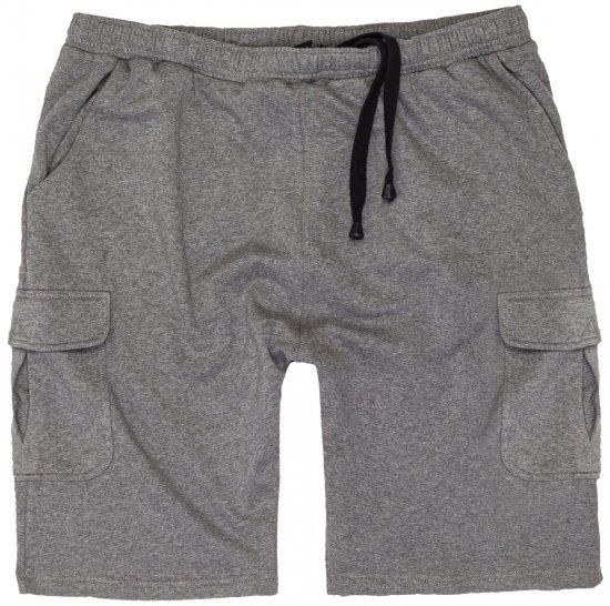 Adamo Athen Sweatshorts with Cargo pocket Grey - Melegítőnadrág & rövidnadrág - Melegítőnadrág & Melegítő Rövidnadrág 2XL-12XL