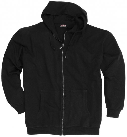 Adamo Athen Hoodie with Zipper Black - Pulóverek & kapucnis pulóverek - Pulóverek & Kapucnis pulóver 2XL-12XL