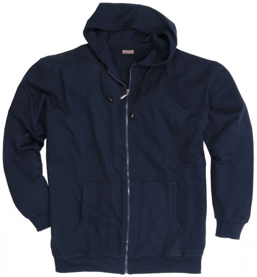 Adamo Athen Hoodie with Zipper Navy - Pulóverek & Kapucnis pulóverek - Pulóverek & Kapucnis pulóver 2XL-12XL