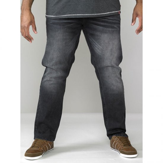 D555 Benson Tapered Fit Stretch Jeans Stonewash TALL SIZES - FÉRFIRUHÁZAT MT-6XLT - TALL-méretek