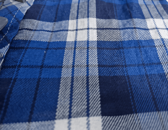 Kam Jeans 6369 Checked Short Sleeve Shirt Blue - Ingek - Ingek 2XL-10XL